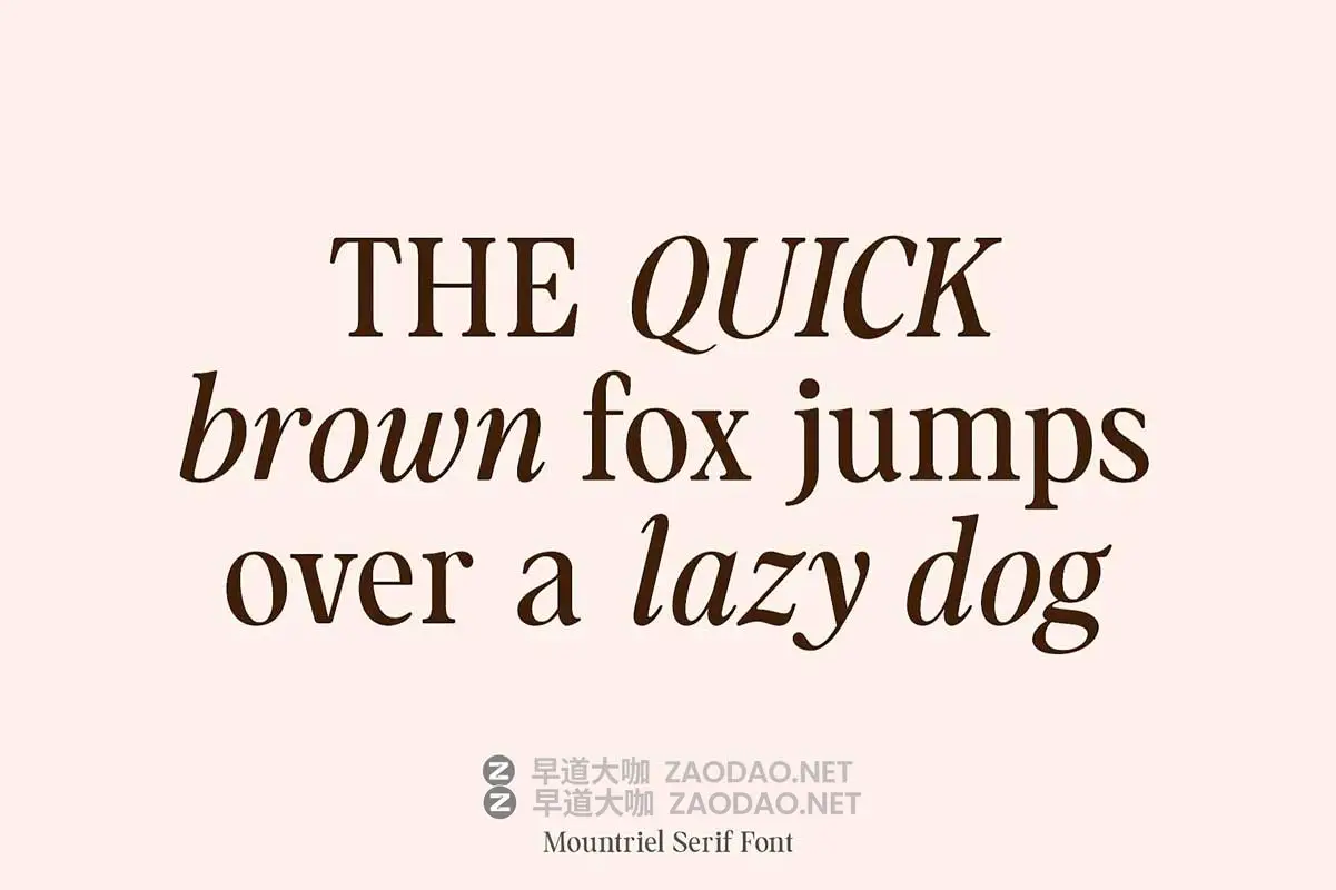 90年代复古永恒欧风杂志海报标题LOGO设计PSAI衬线英文字体素材 Mountriel — Classic Serif Font插图5 90年代复古永恒欧风杂志海报标题LOGO设计PSAI衬线英文字体素材 Mountriel — Classic Serif Font插图5