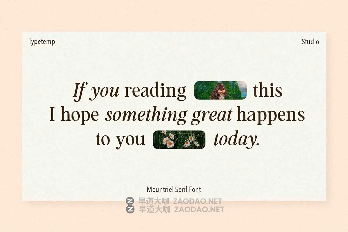 90年代复古永恒欧风杂志海报标题LOGO设计PSAI衬线英文字体素材 Mountriel — Classic Serif Font插图8 90年代复古永恒欧风杂志海报标题LOGO设计PSAI衬线英文字体素材 Mountriel — Classic Serif Font插图8