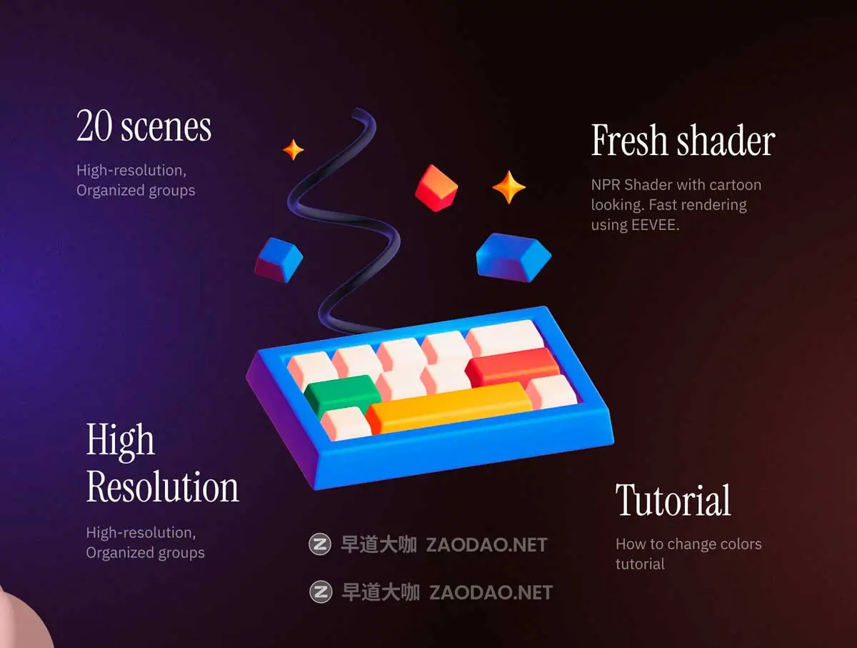 21款卡通趣味创意网络科技金融3D插图图标设计Blender/PNG格式素材 Neobusiness 3D插图3 21款卡通趣味创意网络科技金融3D插图图标设计Blender/PNG格式素材 Neobusiness 3D插图3