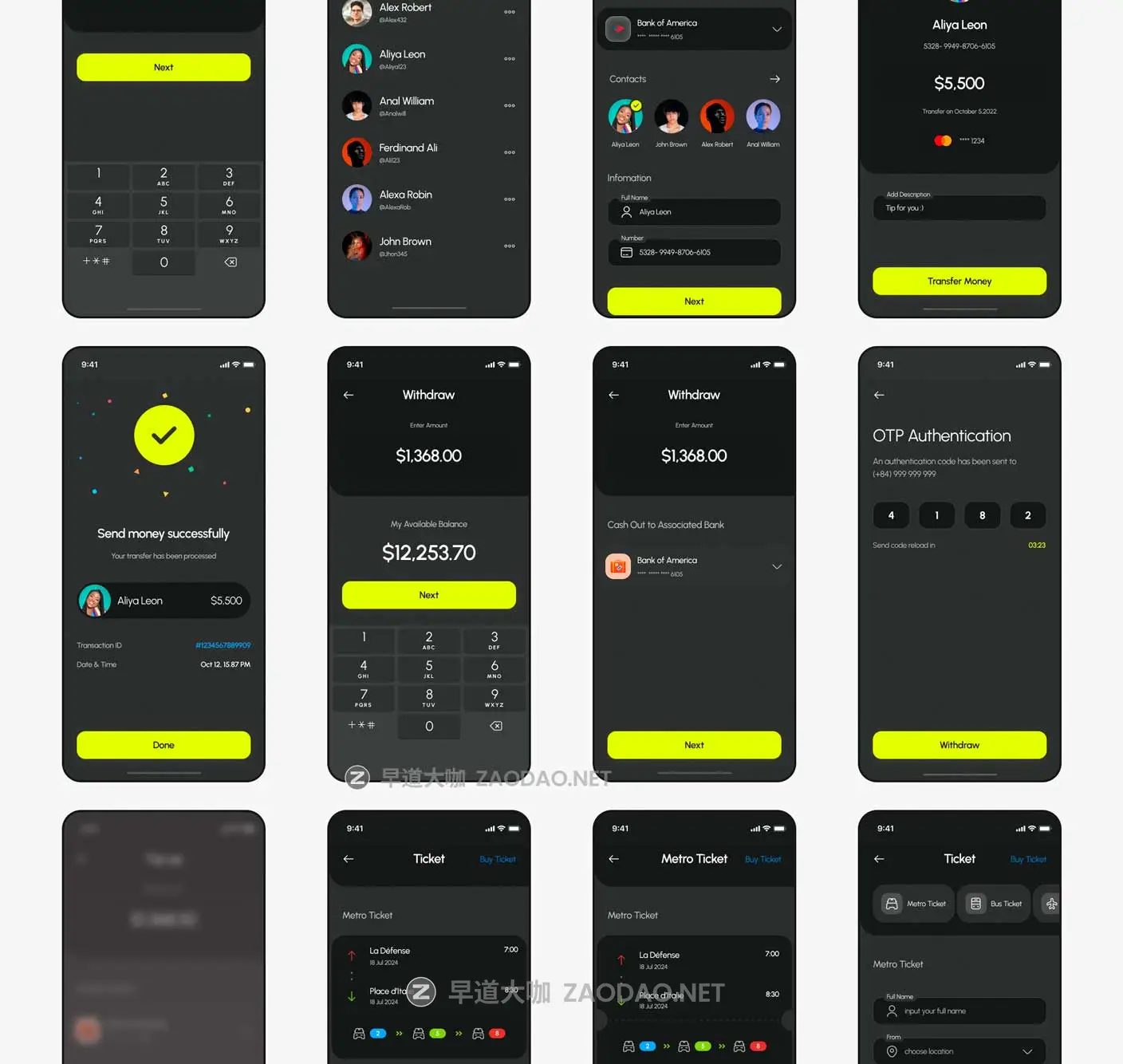 135+屏双配色金融科技财务管理理财电子钱包APP UI界面设计Figma模板套件 BrePay – Digital Wallet Finance App UI Kit插图18 135+屏双配色金融科技财务管理理财电子钱包APP UI界面设计Figma模板套件 BrePay – Digital Wallet Finance App UI Kit插图18