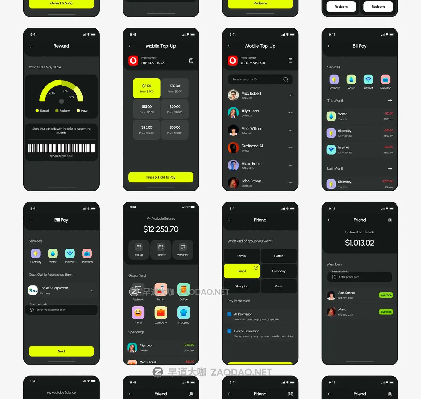 135+屏双配色金融科技财务管理理财电子钱包APP UI界面设计Figma模板套件 BrePay – Digital Wallet Finance App UI Kit插图20 135+屏双配色金融科技财务管理理财电子钱包APP UI界面设计Figma模板套件 BrePay – Digital Wallet Finance App UI Kit插图20