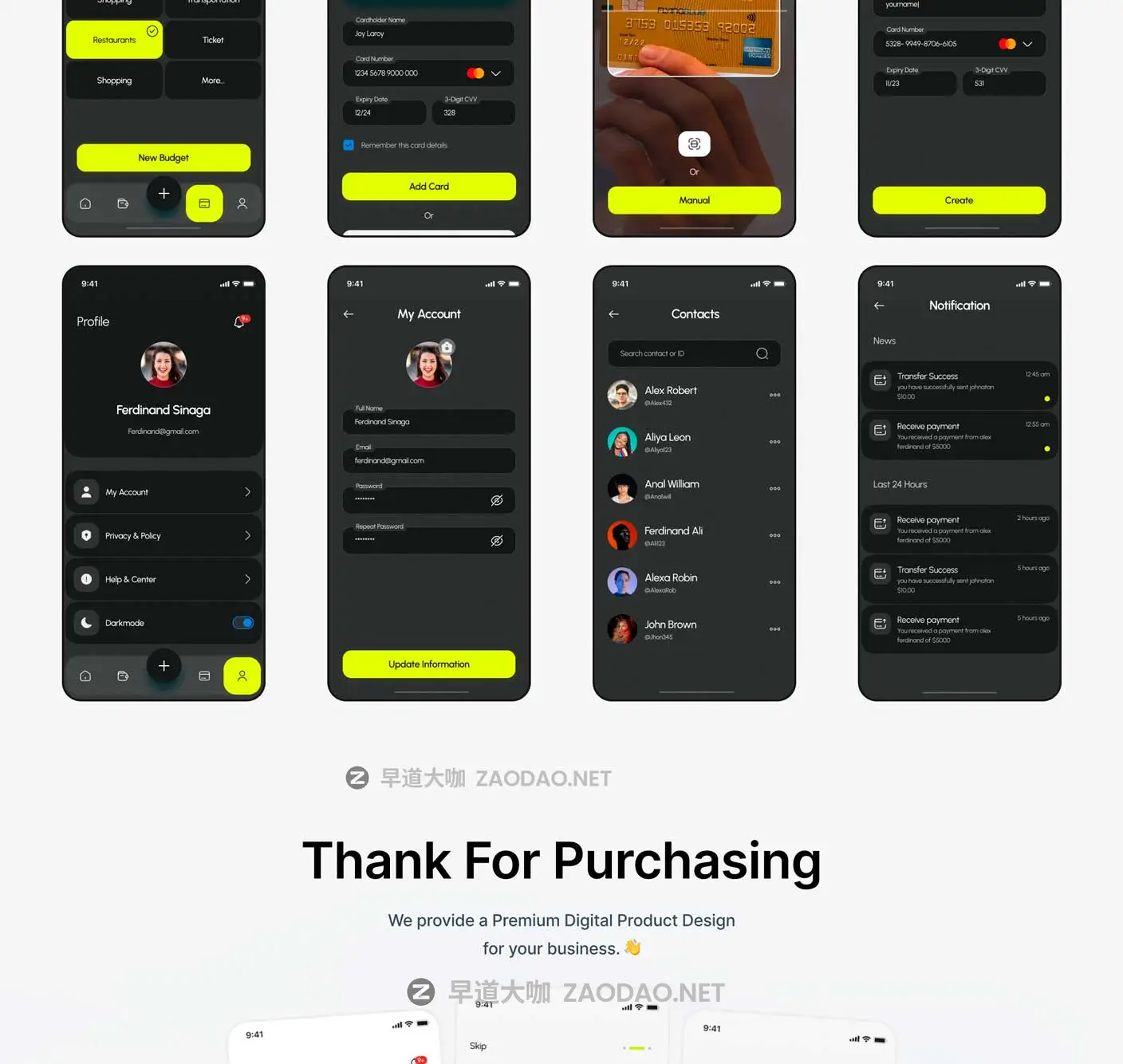 135+屏双配色金融科技财务管理理财电子钱包APP UI界面设计Figma模板套件 BrePay – Digital Wallet Finance App UI Kit插图22 135+屏双配色金融科技财务管理理财电子钱包APP UI界面设计Figma模板套件 BrePay – Digital Wallet Finance App UI Kit插图22