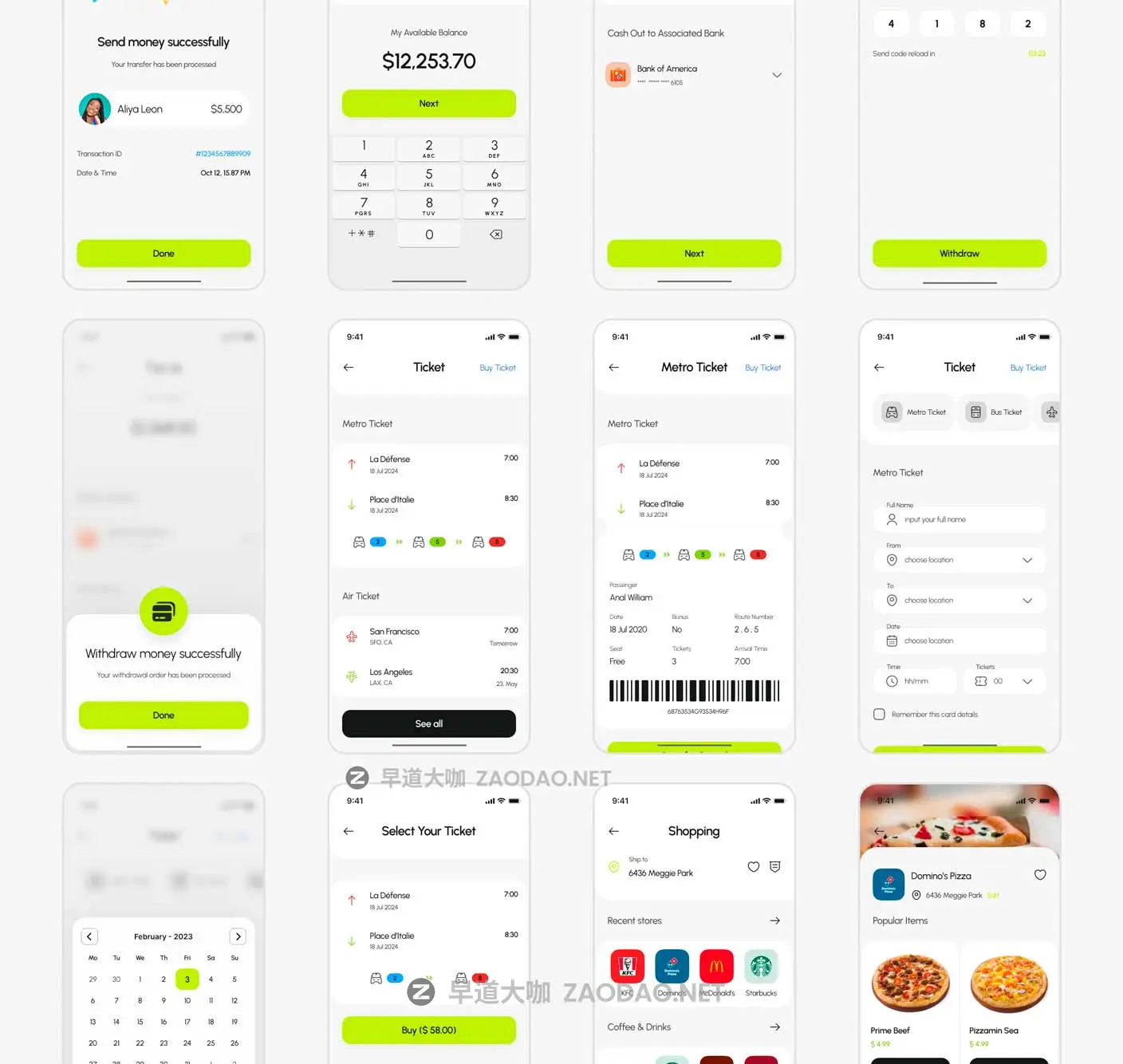 135+屏双配色金融科技财务管理理财电子钱包APP UI界面设计Figma模板套件 BrePay – Digital Wallet Finance App UI Kit插图11 135+屏双配色金融科技财务管理理财电子钱包APP UI界面设计Figma模板套件 BrePay – Digital Wallet Finance App UI Kit插图11
