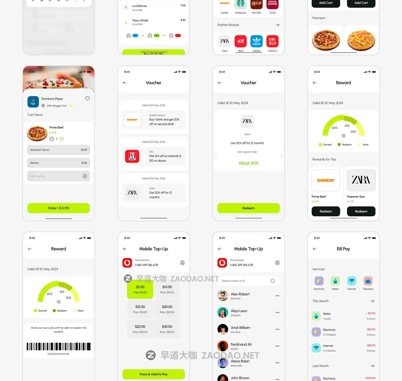 135+屏双配色金融科技财务管理理财电子钱包APP UI界面设计Figma模板套件 BrePay – Digital Wallet Finance App UI Kit插图12 135+屏双配色金融科技财务管理理财电子钱包APP UI界面设计Figma模板套件 BrePay – Digital Wallet Finance App UI Kit插图12