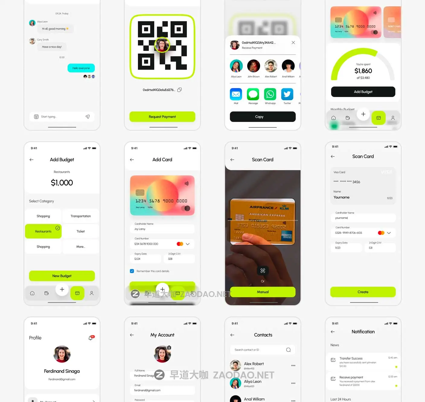 135+屏双配色金融科技财务管理理财电子钱包APP UI界面设计Figma模板套件 BrePay – Digital Wallet Finance App UI Kit插图14 135+屏双配色金融科技财务管理理财电子钱包APP UI界面设计Figma模板套件 BrePay – Digital Wallet Finance App UI Kit插图14