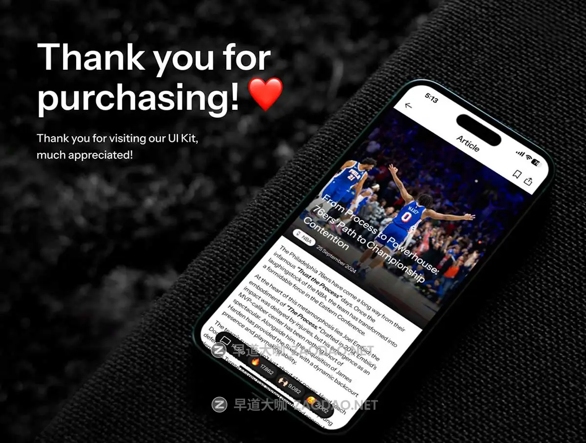 70+屏现代时尚足球篮球体育赛事新闻软件APP UI界面设计Figma模板套件 Sporty – Sport News App UI Kit插图7 70+屏现代时尚足球篮球体育赛事新闻软件APP UI界面设计Figma模板套件 Sporty – Sport News App UI Kit插图7