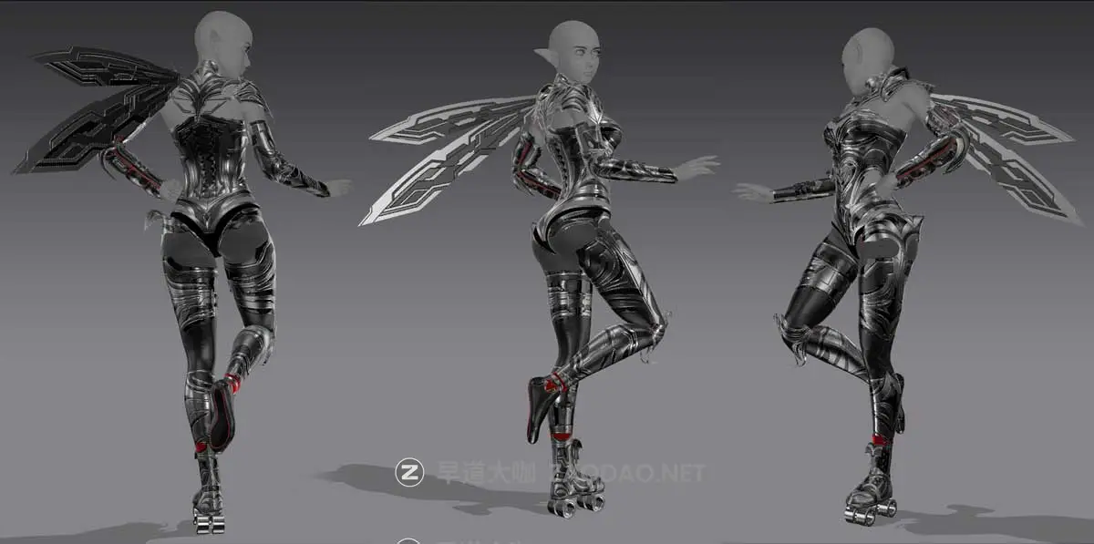 Zbrush/Substance Painter创建动漫角色盔甲衣服模型视频教程 HOW I CREATE ARMOR & CLOTHES with Marvelous Designer插图3 Zbrush/Substance Painter创建动漫角色盔甲衣服模型视频教程 HOW I CREATE ARMOR & CLOTHES with Marvelous Designer插图3