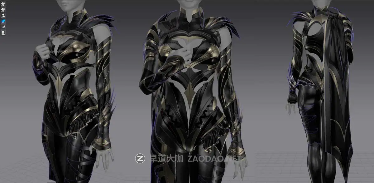 Zbrush/Substance Painter创建动漫角色盔甲衣服模型视频教程 HOW I CREATE ARMOR & CLOTHES with Marvelous Designer插图2 Zbrush/Substance Painter创建动漫角色盔甲衣服模型视频教程 HOW I CREATE ARMOR & CLOTHES with Marvelous Designer插图2