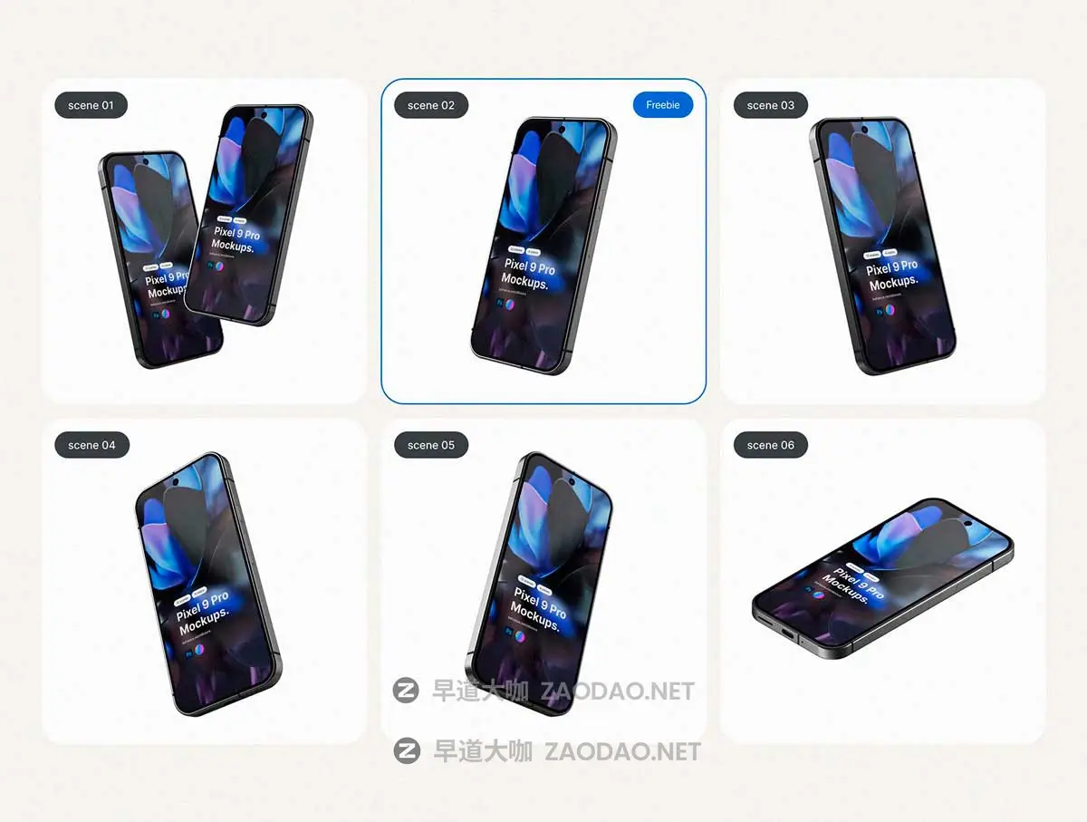 12款谷歌Google Pixel 9 Pro手机UI广告设计展现效果图PS贴图样机模板 Google Pixel 9 Pro Mockups插图4 12款谷歌Google Pixel 9 Pro手机UI广告设计展现效果图PS贴图样机模板 Google Pixel 9 Pro Mockups插图4