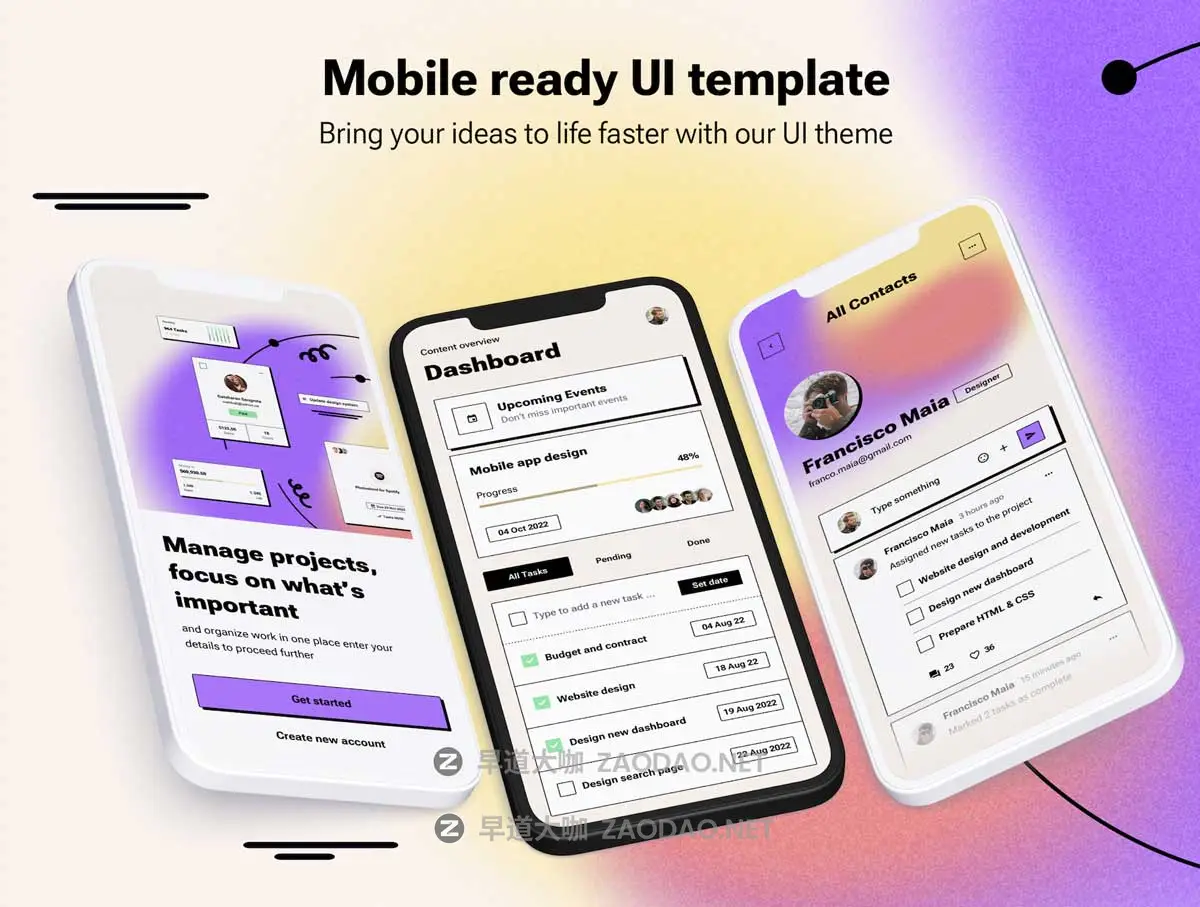 360+屏新野蛮主义SaaS电商服务仪表盘用户界面WEB UI设计模板Figma/Sketch格式素材 Bruddle – Neo brutalism UI kit for SaaS Dashboards插图5 360+屏新野蛮主义SaaS电商服务仪表盘用户界面WEB UI设计模板Figma/Sketch格式素材 Bruddle – Neo brutalism UI kit for SaaS Dashboards插图5