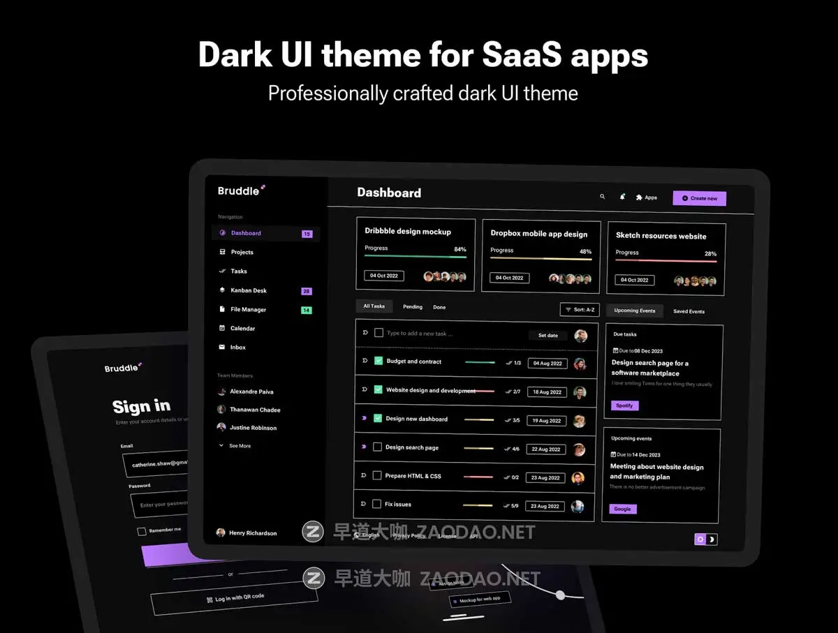 360+屏新野蛮主义SaaS电商服务仪表盘用户界面WEB UI设计模板Figma/Sketch格式素材 Bruddle – Neo brutalism UI kit for SaaS Dashboards插图7 360+屏新野蛮主义SaaS电商服务仪表盘用户界面WEB UI设计模板Figma/Sketch格式素材 Bruddle – Neo brutalism UI kit for SaaS Dashboards插图7