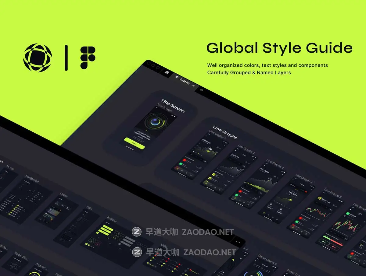 76屏国外风数据可视化进度条折线图条形图APP UI界面设计套件Figma格式素材 Data visualization UI-kit插图5 76屏国外风数据可视化进度条折线图条形图APP UI界面设计套件Figma格式素材 Data visualization UI-kit插图5