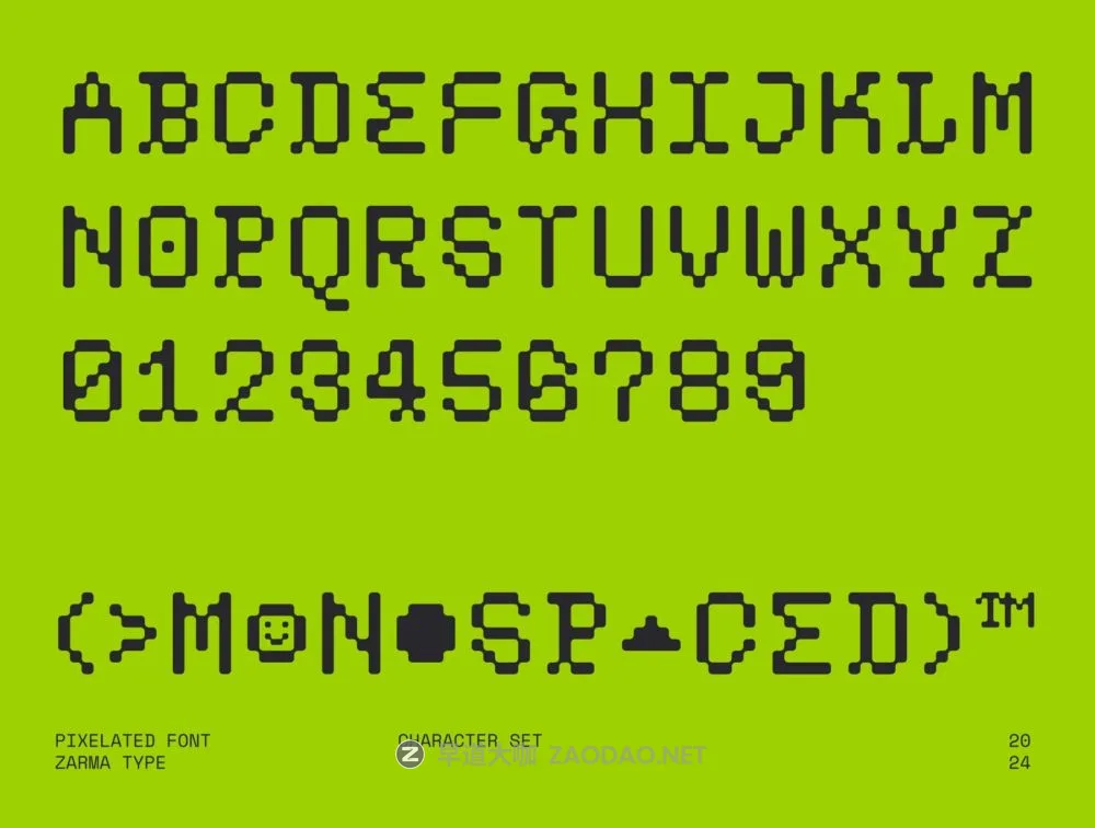 现代复古像素风品牌海报游戏设计装饰ps\ai英文字体安装包 Psygen – Modern Pixel Font插图1 现代复古像素风品牌海报游戏设计装饰ps\ai英文字体安装包 Psygen – Modern Pixel Font插图1