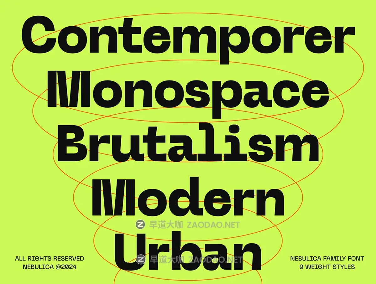 现代潮流实验性几何风海报标题Logo设计PSAI无衬线英文字体安装包 Nebulica Font插图2 现代潮流实验性几何风海报标题Logo设计PSAI无衬线英文字体安装包 Nebulica Font插图2