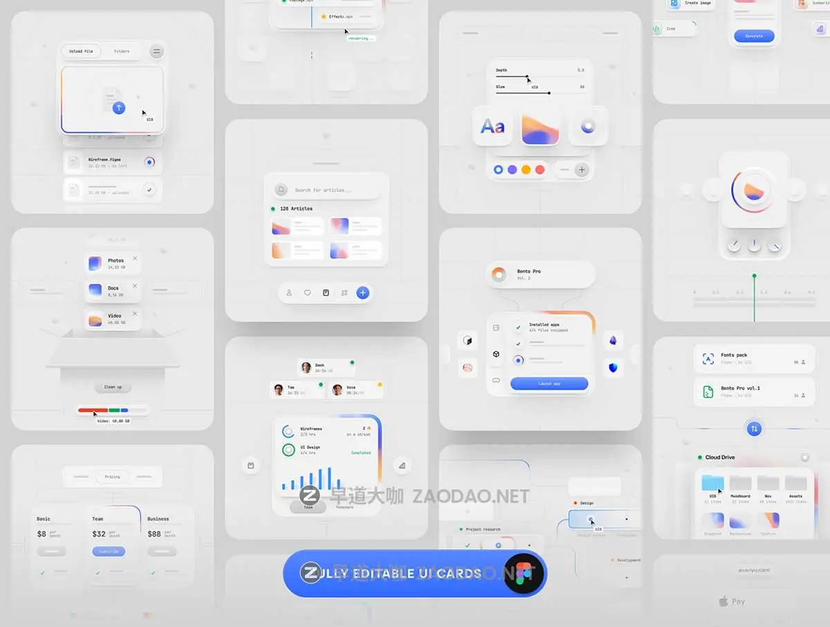 高级双配色金融科技社交交友聊天APP UI卡片小工具设计Figma格式素材 Bento Pro: Multipurpose 2.0插图1 高级双配色金融科技社交交友聊天APP UI卡片小工具设计Figma格式素材 Bento Pro: Multipurpose 2.0插图1