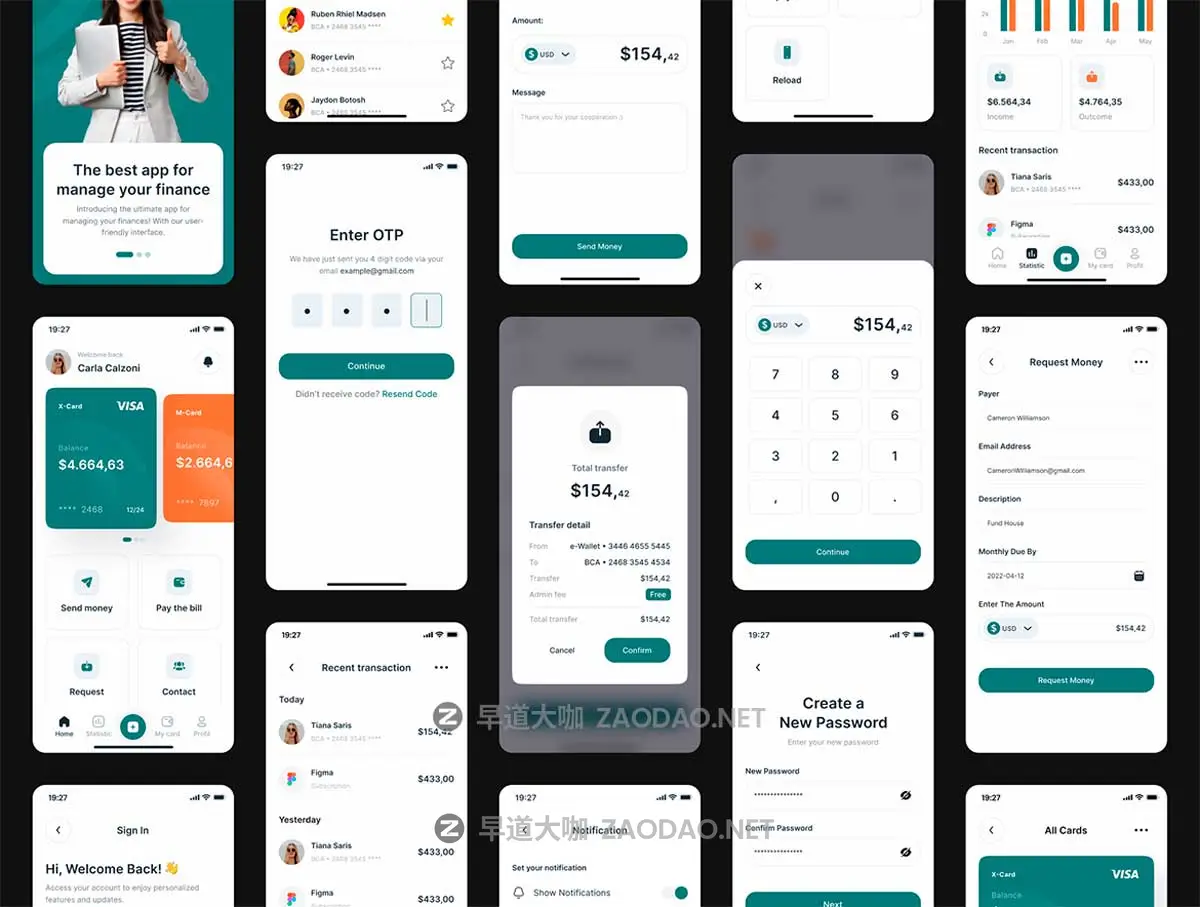 40+屏响应式SaaS数字银行服务网站WEB UI界面设计Figma模板+源码素材 Finpro – Creative Asset Bundle插图6 40+屏响应式SaaS数字银行服务网站WEB UI界面设计Figma模板+源码素材 Finpro – Creative Asset Bundle插图6