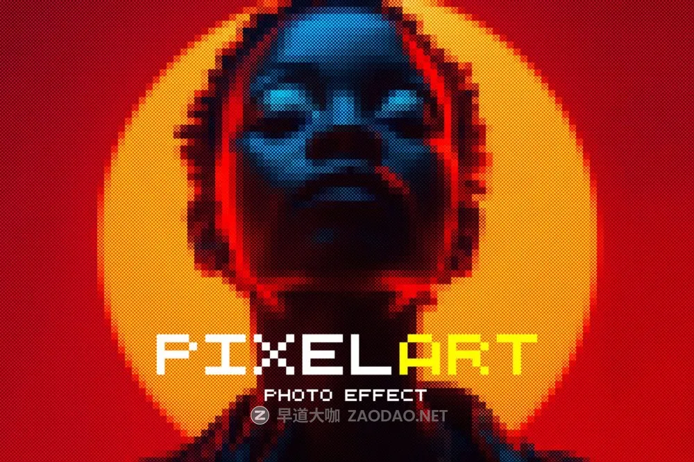 复古矩阵像素艺术照片效果ps特效滤镜样机 Pixel Art Photo Effect插图 复古矩阵像素艺术照片效果ps特效滤镜样机 Pixel Art Photo Effect插图