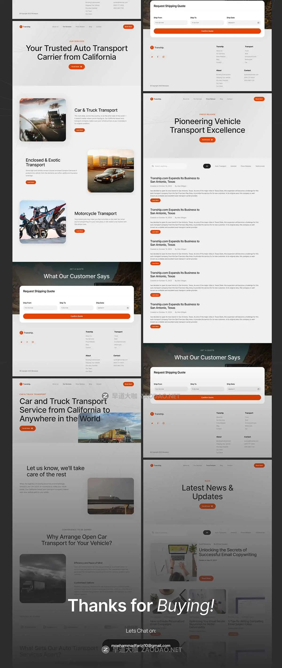 32+屏响应式物流快递送货运输网站界面WEB UI设计Figma模板素材 Tranship. Logistic Web Design插图8 32+屏响应式物流快递送货运输网站界面WEB UI设计Figma模板素材 Tranship. Logistic Web Design插图8