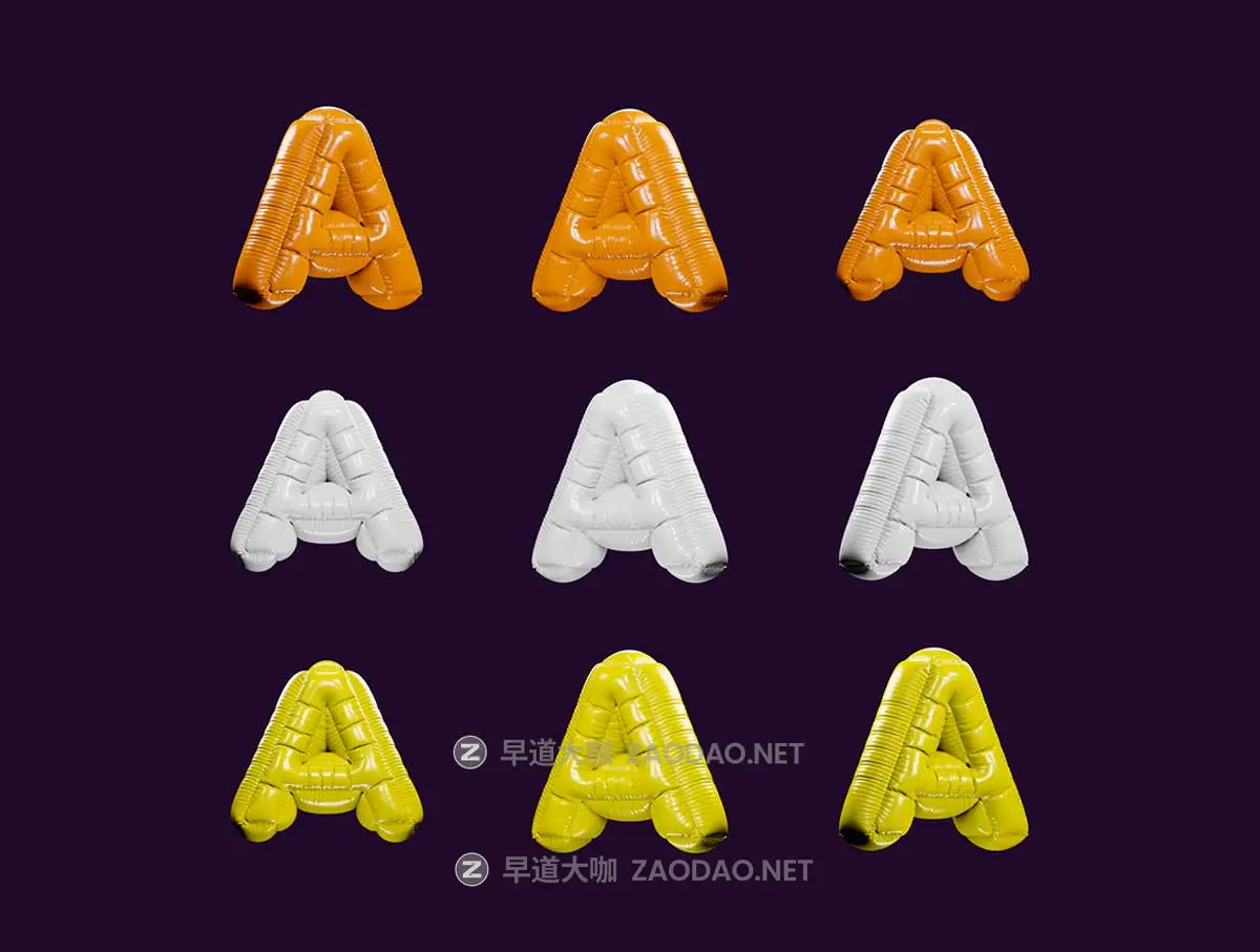 创意气球质感新年快乐3D英文字母设计blender/png格式素材 Happy New Year 3D icons Pack插图2 创意气球质感新年快乐3D英文字母设计blender/png格式素材 Happy New Year 3D icons Pack插图2