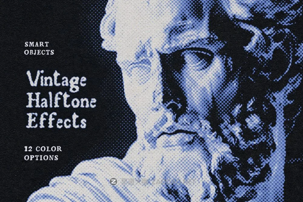 复古半色调老式riso打印照片效果ps特效滤镜样机 Vintage Halftone Effects插图 复古半色调老式riso打印照片效果ps特效滤镜样机 Vintage Halftone Effects插图