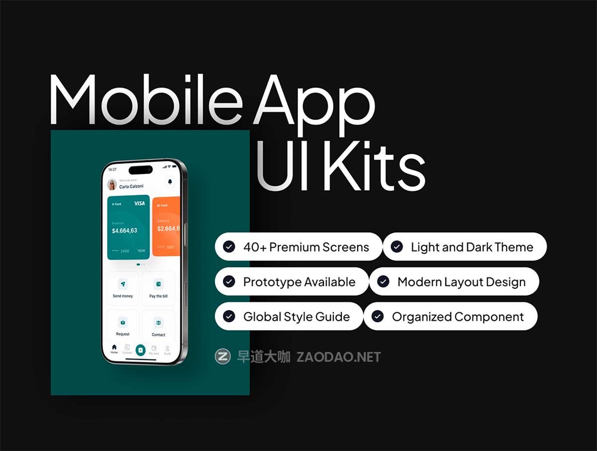 40+屏响应式SaaS数字银行服务网站WEB UI界面设计Figma模板+源码素材 Finpro – Creative Asset Bundle插图4
