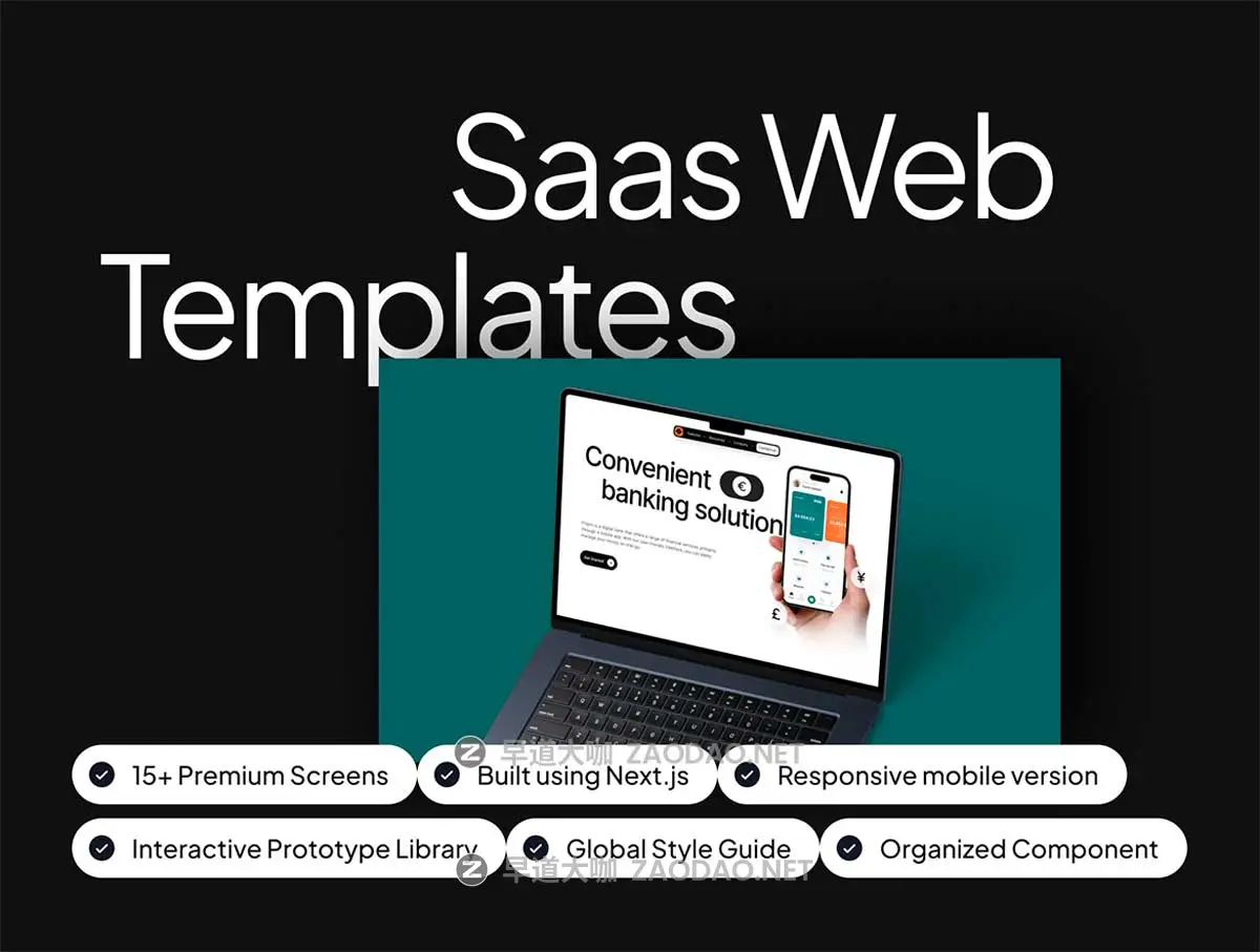 40+屏响应式SaaS数字银行服务网站WEB UI界面设计Figma模板+源码素材 Finpro – Creative Asset Bundle插图3 40+屏响应式SaaS数字银行服务网站WEB UI界面设计Figma模板+源码素材 Finpro – Creative Asset Bundle插图3