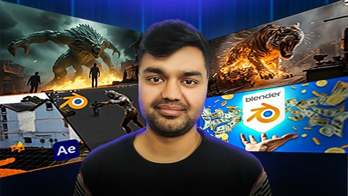 Blender基础知识3D建模UV材质贴图物理属性操作教程 Blender Mastery Course:Hindi Mein 3D Modeling & VFX Seekhein插图