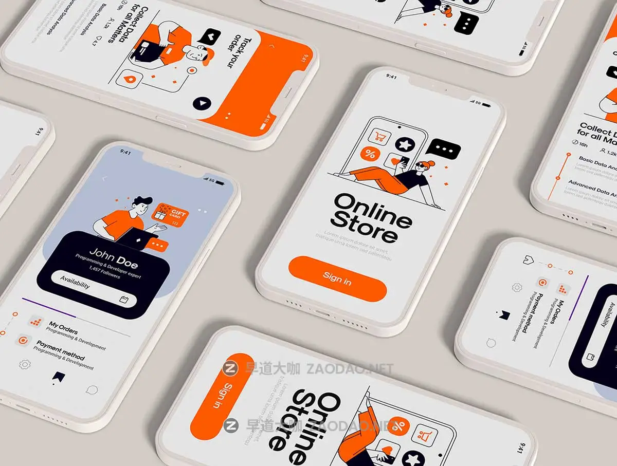 24幅创意电子商务在线购物商城插图插画设计AI/PS/Figma格式素材 Online shopping and E-commerce concept set插图5 24幅创意电子商务在线购物商城插图插画设计AI/PS/Figma格式素材 Online shopping and E-commerce concept set插图5