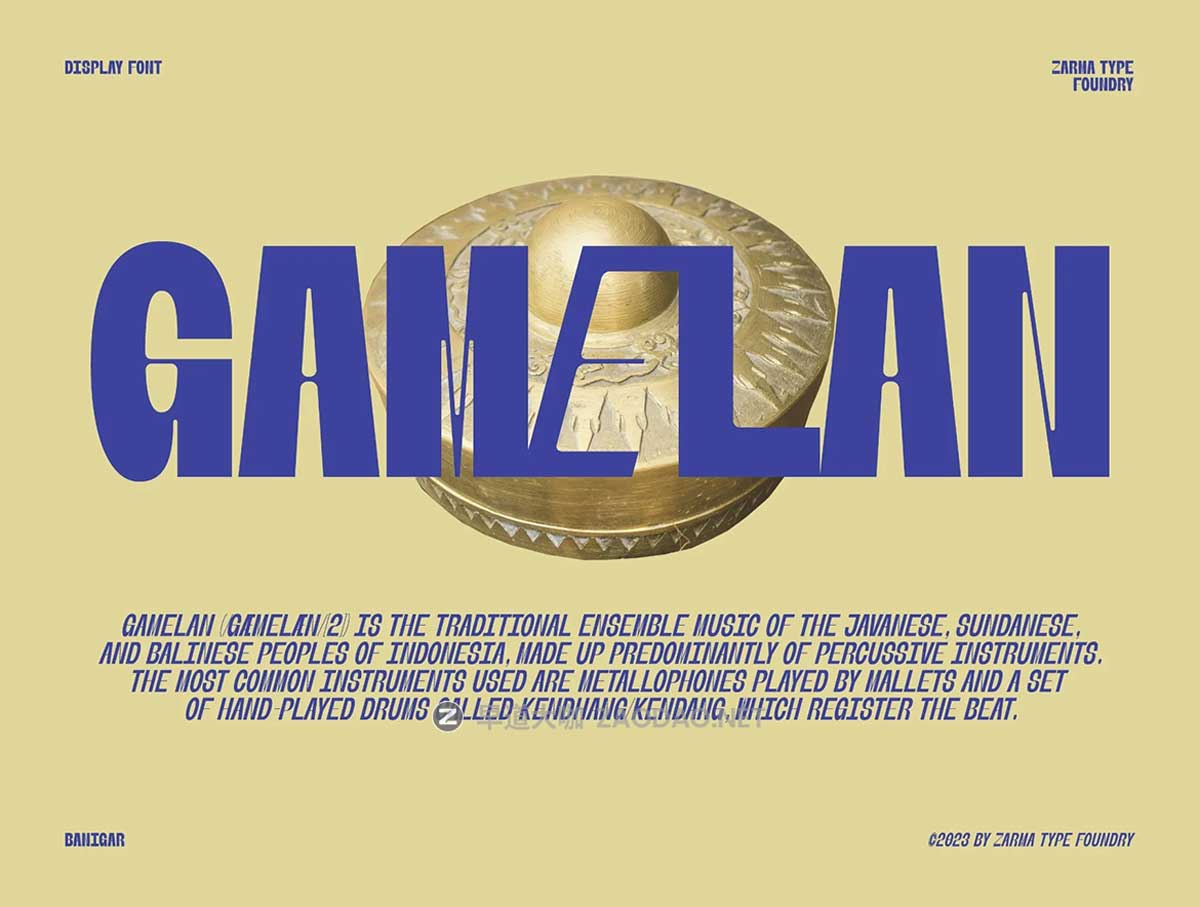 现代实验性徽标Logo标题设计时尚前卫无衬PSAI线大写英文字体安装包 Banigar Font插图4