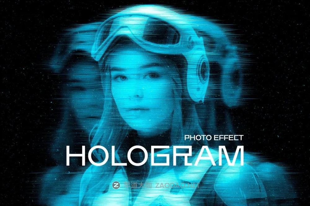 未来赛博朋克失真发光照片效果ps特效滤镜样机 Triple Hologram Photo Effect插图 未来赛博朋克失真发光照片效果ps特效滤镜样机 Triple Hologram Photo Effect插图