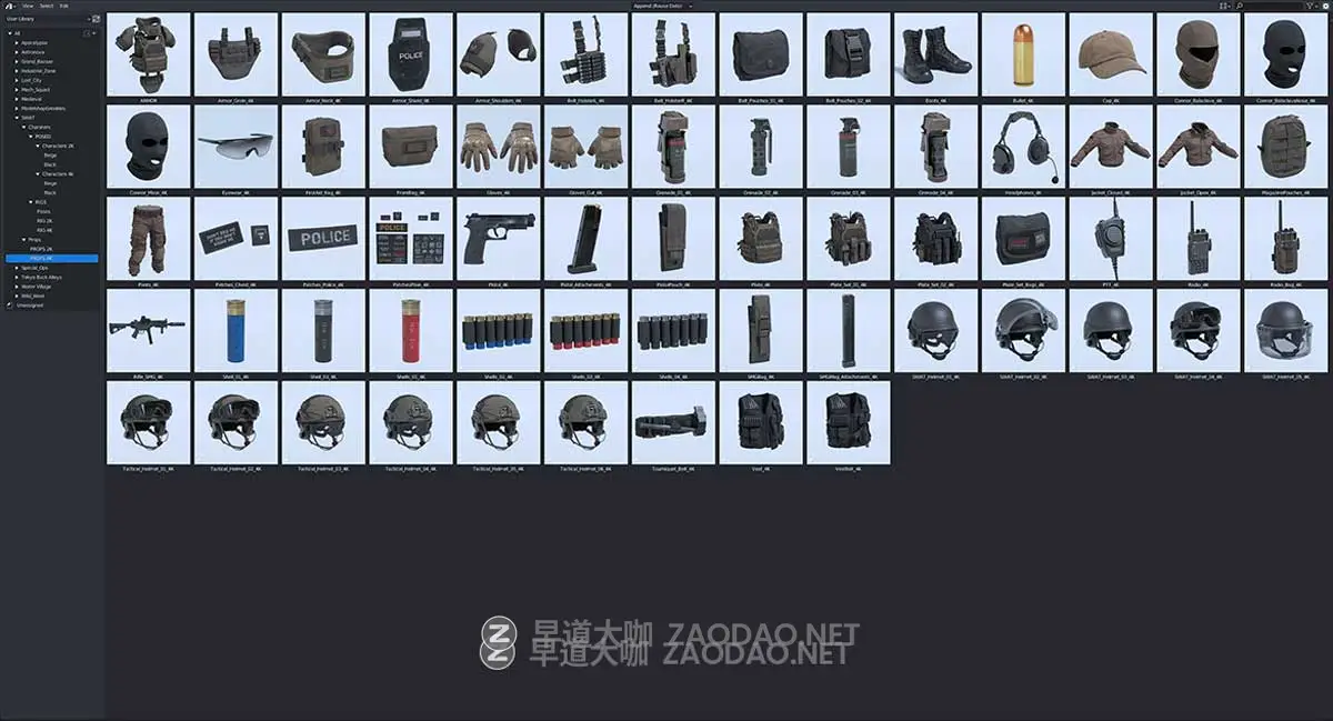 BMS出品反恐精英警察特警人物角色动作3D模型Blender/FBX/OBJ/UE格式素材 Big Medium Small – S.W.A.T插图11 BMS出品反恐精英警察特警人物角色动作3D模型Blender/FBX/OBJ/UE格式素材 Big Medium Small – S.W.A.T插图11