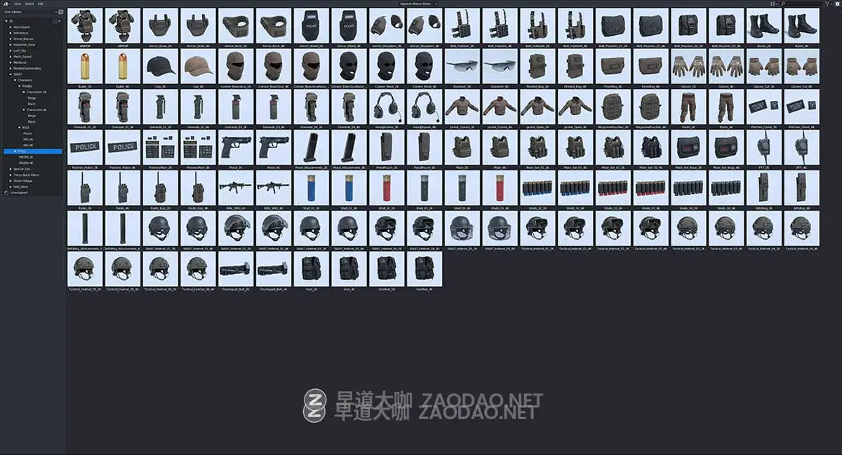 BMS出品反恐精英警察特警人物角色动作3D模型Blender/FBX/OBJ/UE格式素材 Big Medium Small – S.W.A.T插图10 BMS出品反恐精英警察特警人物角色动作3D模型Blender/FBX/OBJ/UE格式素材 Big Medium Small – S.W.A.T插图10