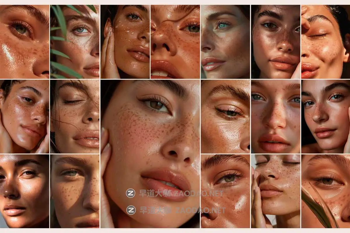 100张4K高清欧美国外雀斑女性脸部皮肤特写照片JPG格式图片设计素材 Authentic Beauty — 100 Stock Photos插图2 100张4K高清欧美国外雀斑女性脸部皮肤特写照片JPG格式图片设计素材 Authentic Beauty — 100 Stock Photos插图2