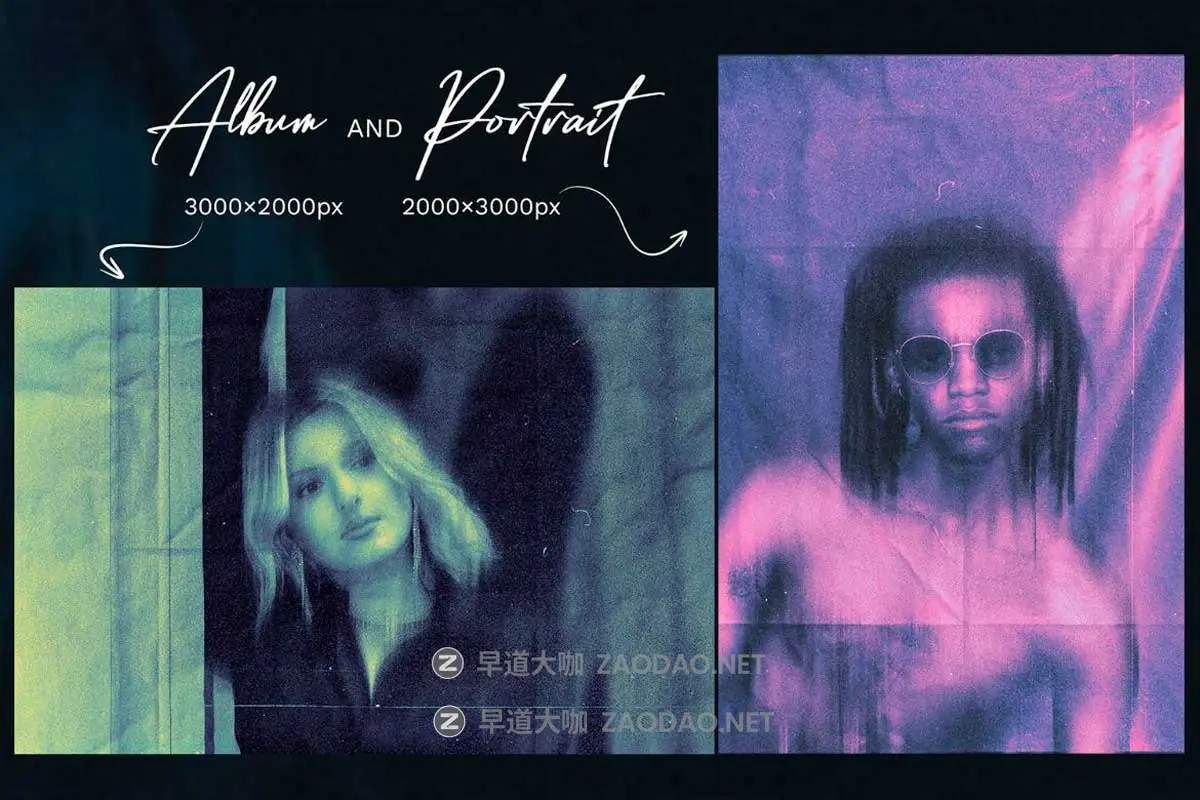 前卫动感模糊颗粒燥点肌理纹理潮流抽象艺术照片效果PS特效滤镜插件样机模板 Blurred Duotone Effect by Sko4插图3 前卫动感模糊颗粒燥点肌理纹理潮流抽象艺术照片效果PS特效滤镜插件样机模板 Blurred Duotone Effect by Sko4插图3