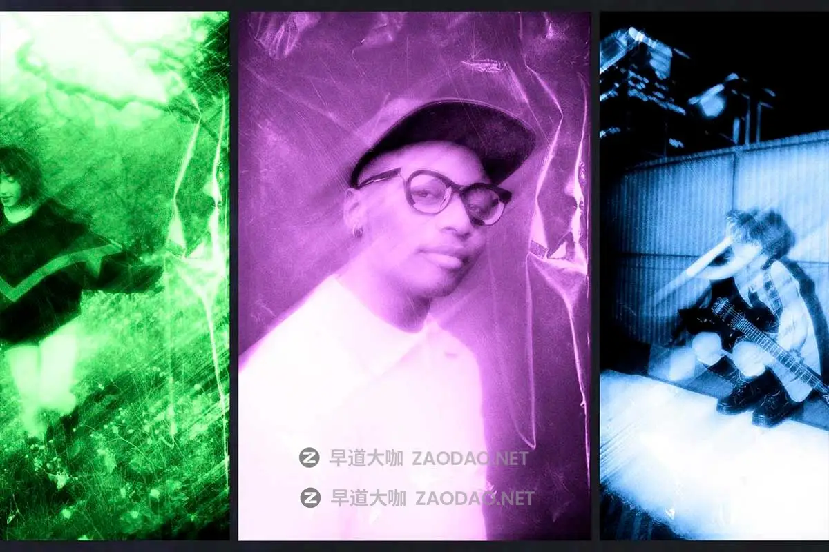 潮流动感模糊划痕做旧前卫颗粒燥点照片效果PS特效滤镜插件样机 Blurred Photo Effect插图5 潮流动感模糊划痕做旧前卫颗粒燥点照片效果PS特效滤镜插件样机 Blurred Photo Effect插图5