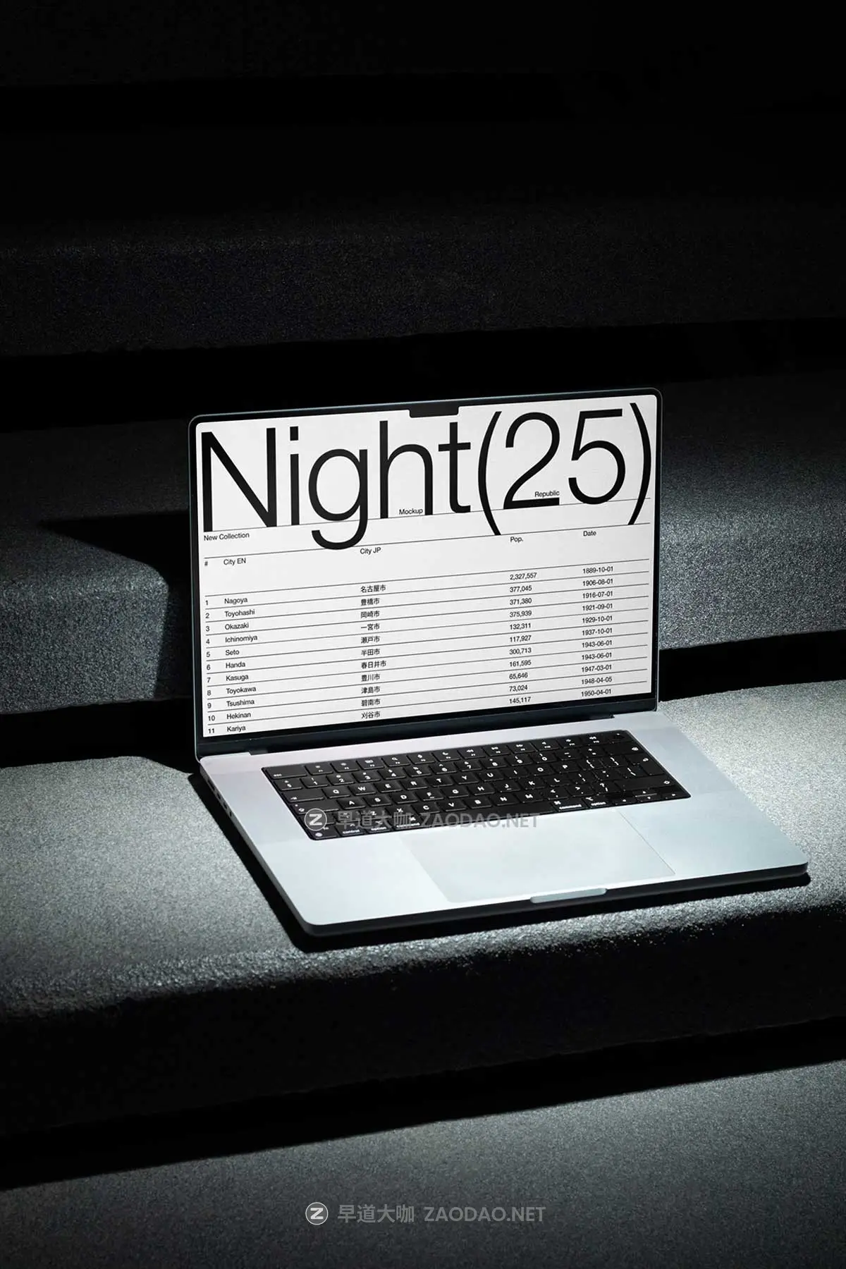 12款高级名片画册帆布袋iPhone手机MacBook电脑VI展示PS贴图样机模板 Mockup.Republic – Concrete Night Branding Mockup Vol 1插图6 12款高级名片画册帆布袋iPhone手机MacBook电脑VI展示PS贴图样机模板 Mockup.Republic – Concrete Night Branding Mockup Vol 1插图6