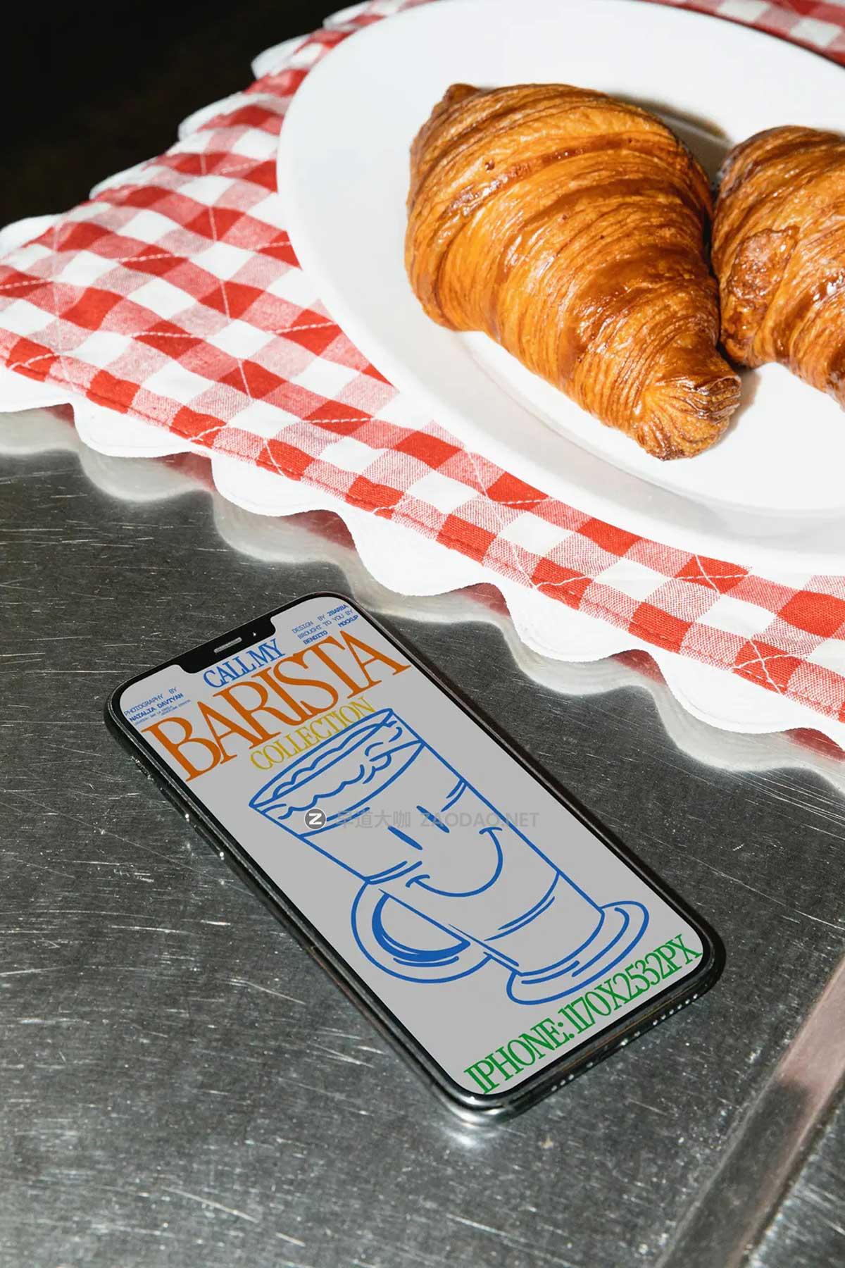 6款国外风咖啡VI品牌设计纸杯海报易拉罐T恤iPhone手机海报PS展示贴图样机模板 Bendito Mockup – Call My Barista Coffee Mockup Vol 1插图3