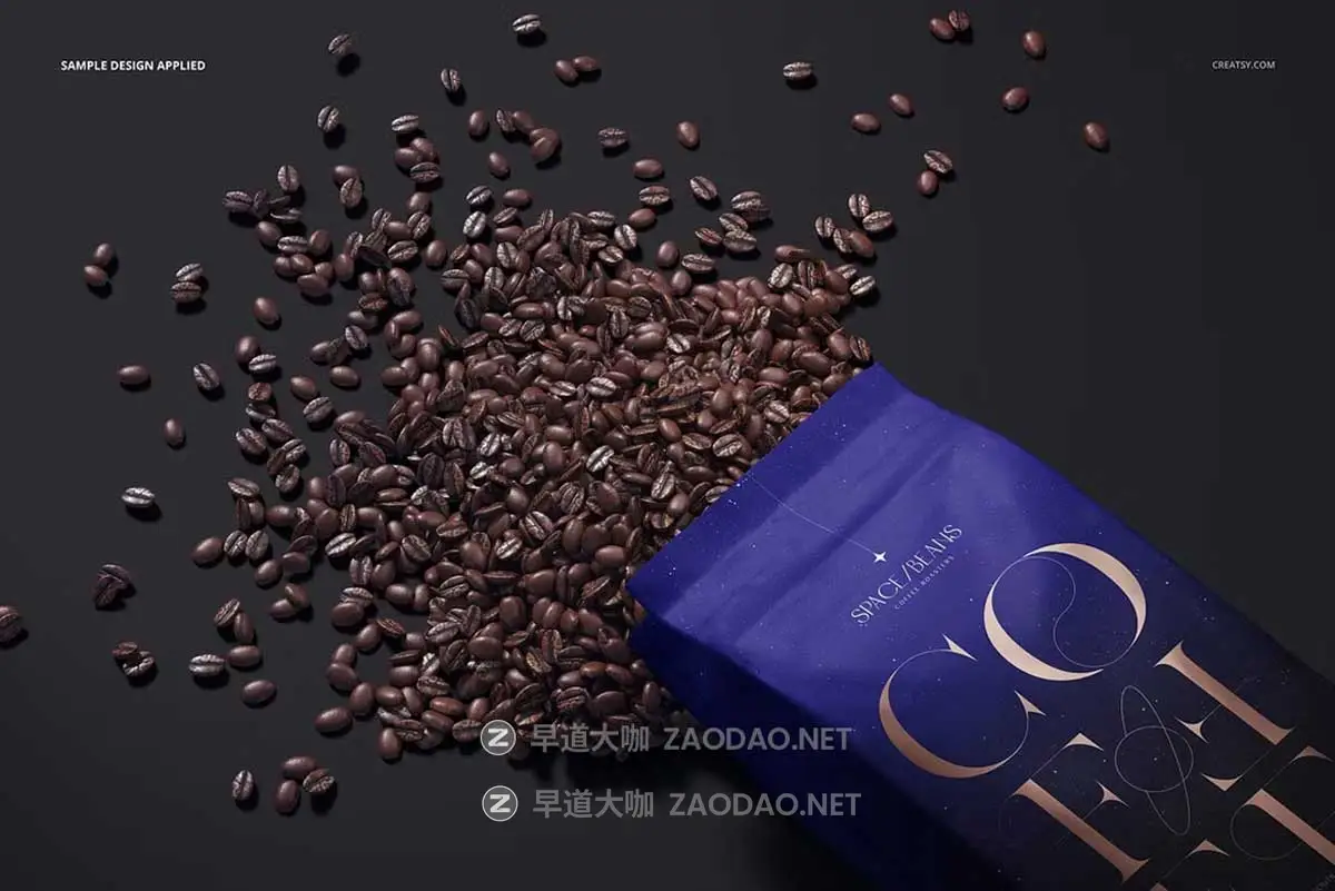 16款暗黑系国外风咖啡豆包装塑料袋外观设计效果图PS贴图样机MOCKUP模板素材 Coffee Bag Mockup Set插图8 16款暗黑系国外风咖啡豆包装塑料袋外观设计效果图PS贴图样机MOCKUP模板素材 Coffee Bag Mockup Set插图8