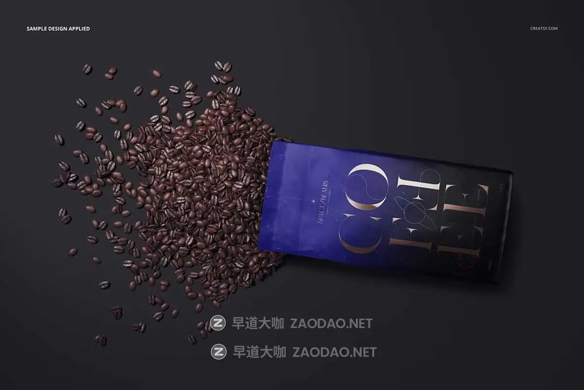 16款暗黑系国外风咖啡豆包装塑料袋外观设计效果图PS贴图样机MOCKUP模板素材 Coffee Bag Mockup Set插图5 16款暗黑系国外风咖啡豆包装塑料袋外观设计效果图PS贴图样机MOCKUP模板素材 Coffee Bag Mockup Set插图5