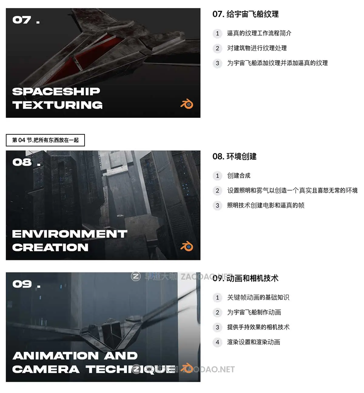 Blender/AE科幻城市飞船3D建模贴图电影动画场景合成视频教程 中英文字幕 Coloso – Creating Engaging Sci-Fi Cinematic Animation in Blender插图6 Blender/AE科幻城市飞船3D建模贴图电影动画场景合成视频教程 中英文字幕 Coloso – Creating Engaging Sci-Fi Cinematic Animation in Blender插图6