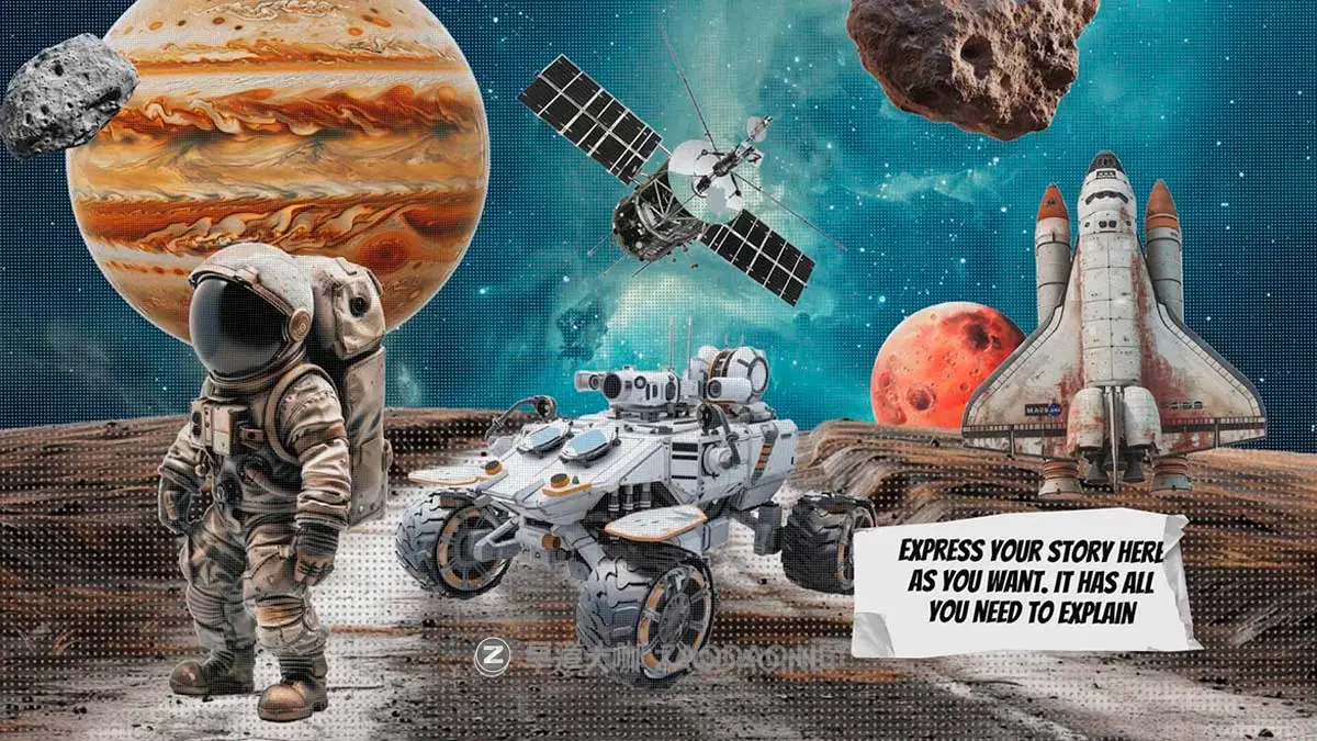 Fcpx插件 2000+组复古拼贴艺术食物动物人物雕像建筑景点潮流剪切画元素定格动画素材 Cutout Craft For Fcpx插图6 Fcpx插件 2000+组复古拼贴艺术食物动物人物雕像建筑景点潮流剪切画元素定格动画素材 Cutout Craft For Fcpx插图6