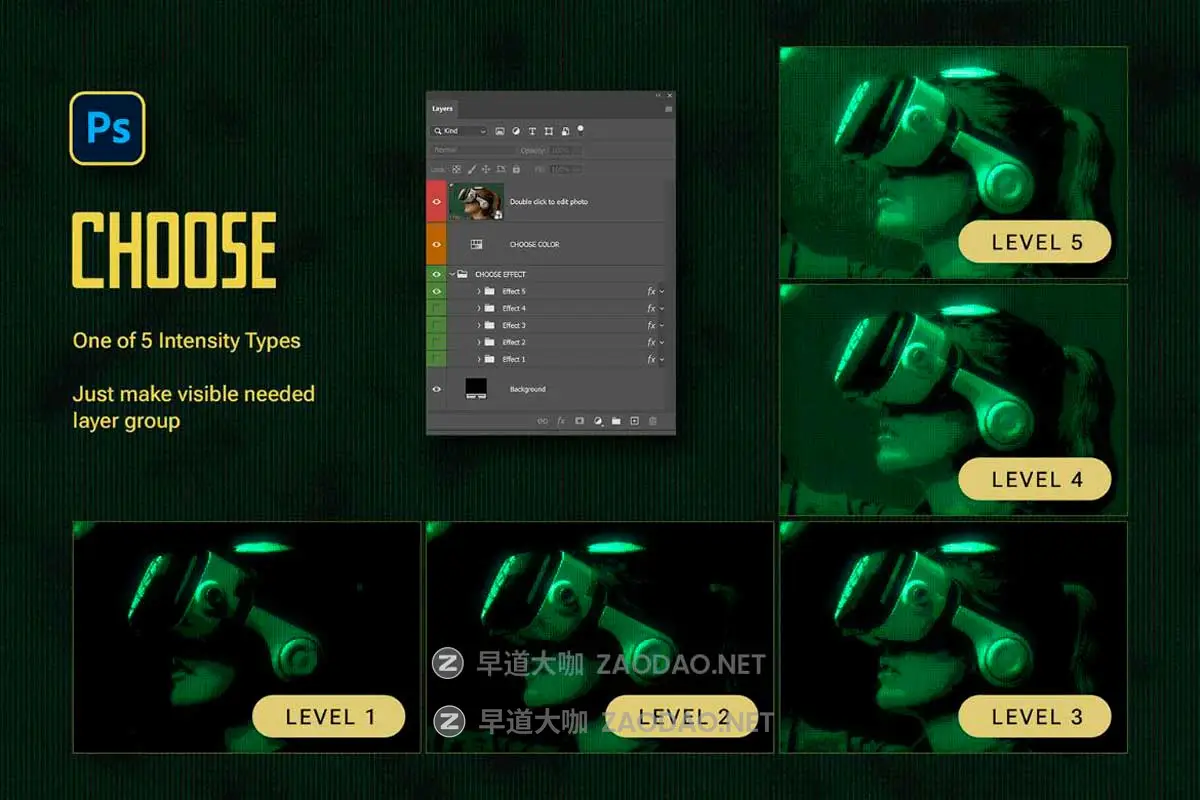 复古CRT赛博朋克像素颗粒LED屏幕照片效果PS修图特效滤镜插件设计素材 Digital Monitor Photo Effect插图2 复古CRT赛博朋克像素颗粒LED屏幕照片效果PS修图特效滤镜插件设计素材 Digital Monitor Photo Effect插图2