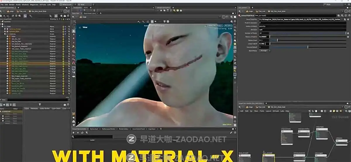 Houdini逼真日本武士打斗受伤血液斩首雨水场景特效教程 中英文字幕 Epic VFX Creation with Houdini: The Samurais’ Secrets插图3 Houdini逼真日本武士打斗受伤血液斩首雨水场景特效教程 中英文字幕 Epic VFX Creation with Houdini: The Samurais’ Secrets插图3