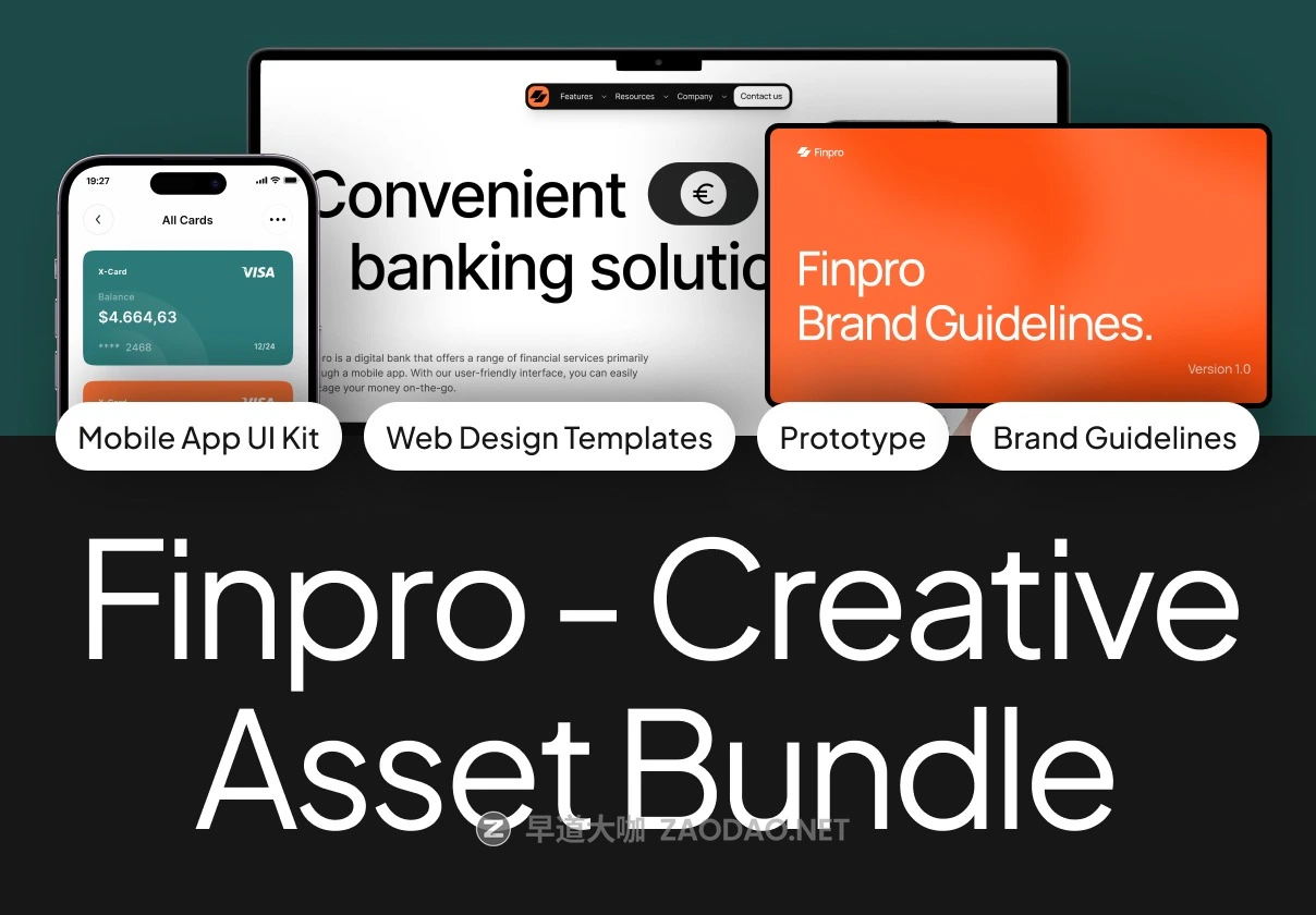 40+屏响应式SaaS数字银行服务网站WEB UI界面设计Figma模板+源码素材 Finpro – Creative Asset Bundle插图 40+屏响应式SaaS数字银行服务网站WEB UI界面设计Figma模板+源码素材 Finpro – Creative Asset Bundle插图