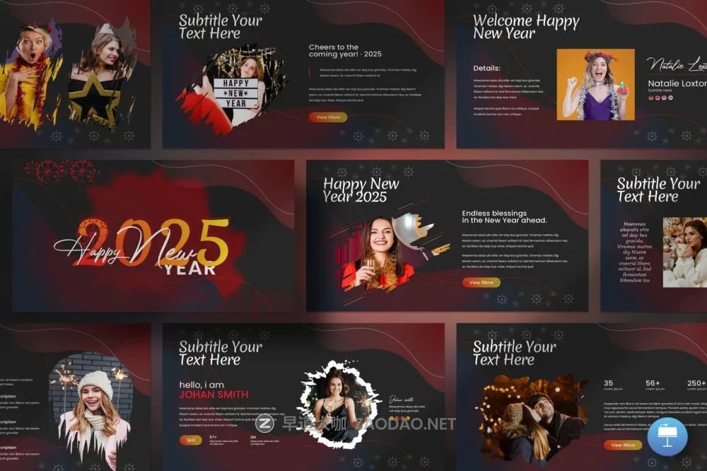 新年圣诞节主题营销策划图文排版设计PowerPoint+Keynote模版 Happy New Year PowerPoint+Keynote Template插图 新年圣诞节主题营销策划图文排版设计PowerPoint+Keynote模版 Happy New Year PowerPoint+Keynote Template插图
