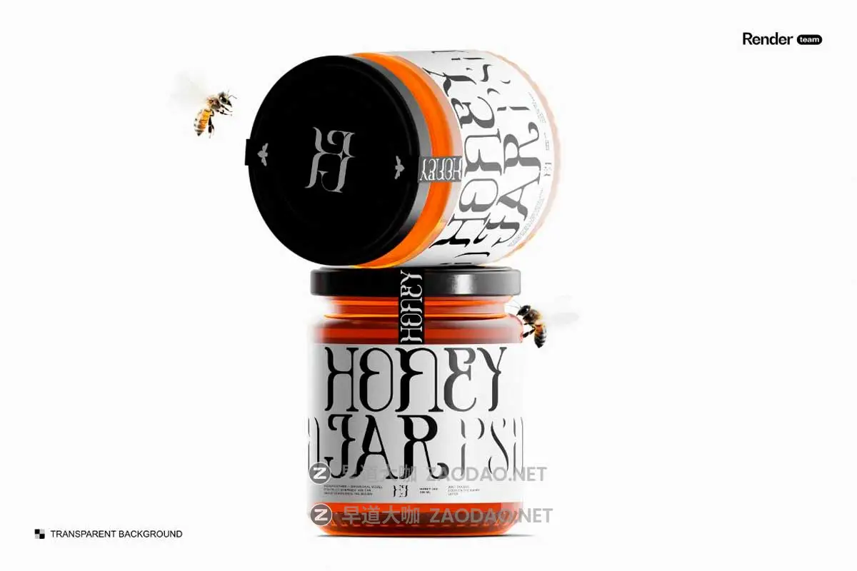 7款时尚透明蜂蜜果酱玻璃瓶包装瓶贴纸设计展示效果图PS贴图样机模板 Honey Jar Mockup Set插图2 7款时尚透明蜂蜜果酱玻璃瓶包装瓶贴纸设计展示效果图PS贴图样机模板 Honey Jar Mockup Set插图2