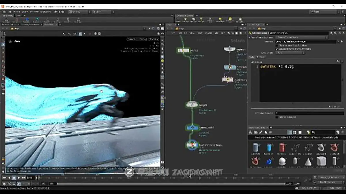 Houdini+Nuke风格化逼真人物跑步粒子拖尾特效模拟视频教程 Voxyde – Houdini Anime FX – Hero Anime Run插图4 Houdini+Nuke风格化逼真人物跑步粒子拖尾特效模拟视频教程 Voxyde – Houdini Anime FX – Hero Anime Run插图4
