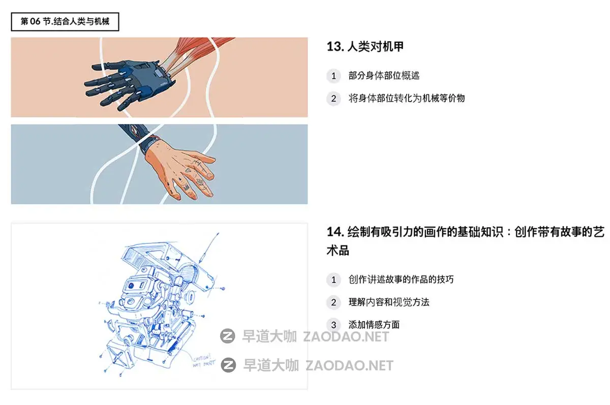 Photoshop/PS卡通科幻机械机甲赛博朋克机器人插画手绘教程 中英文字幕 Intro to Mech Drawing for Sci-Fi Illustration插图9 Photoshop/PS卡通科幻机械机甲赛博朋克机器人插画手绘教程 中英文字幕 Intro to Mech Drawing for Sci-Fi Illustration插图9