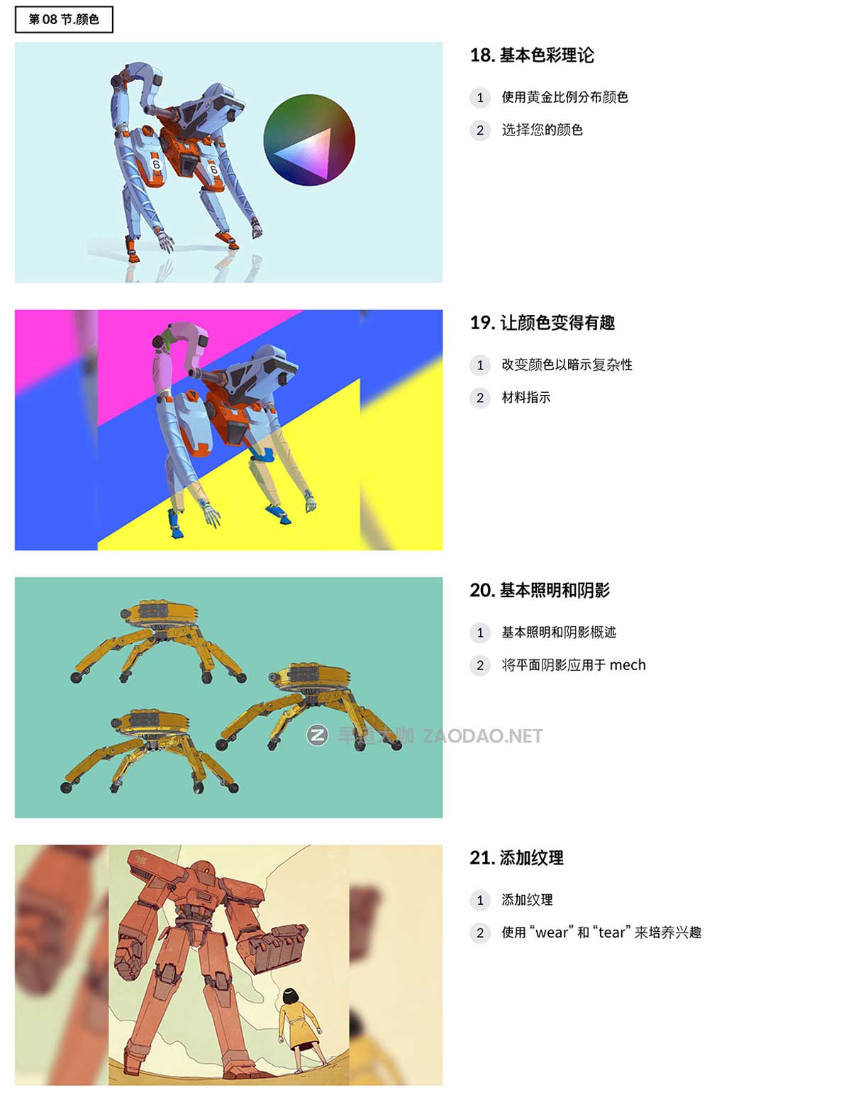 Photoshop/PS卡通科幻机械机甲赛博朋克机器人插画手绘教程 中英文字幕 Intro to Mech Drawing for Sci-Fi Illustration插图11