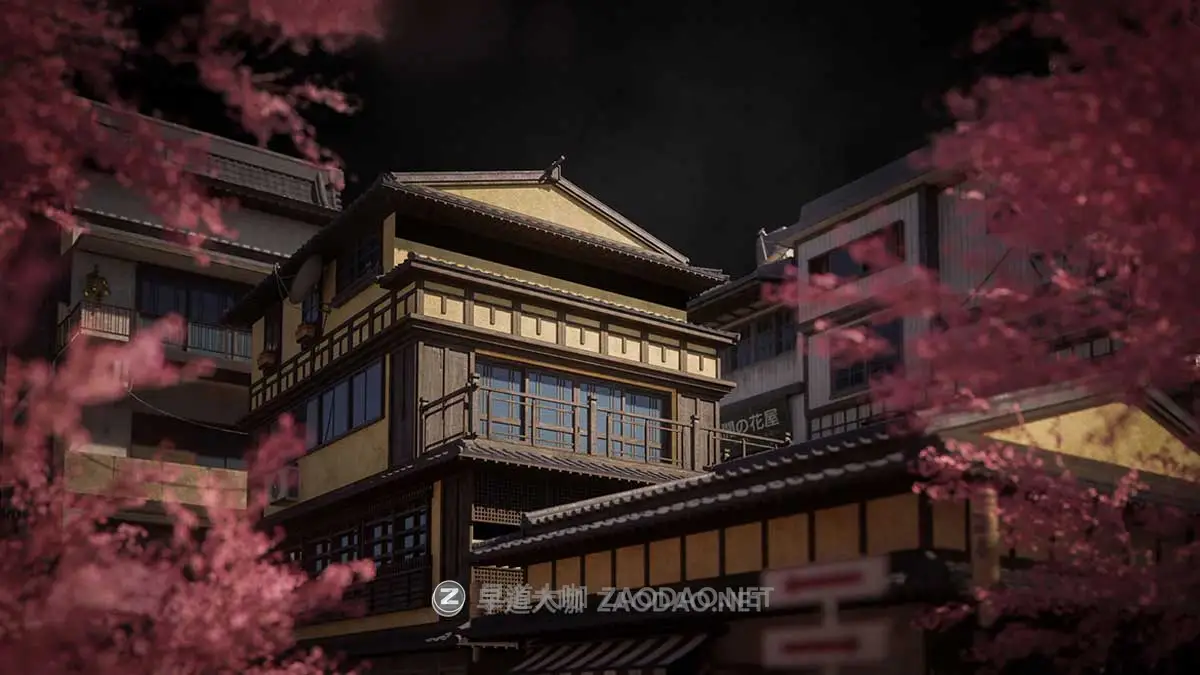 日本日式古典城市建筑楼房资产3D模型 Blender/FBX/OBJ格式 Kitbash3D – Japanese Neighborhoods插图7 日本日式古典城市建筑楼房资产3D模型 Blender/FBX/OBJ格式 Kitbash3D – Japanese Neighborhoods插图7